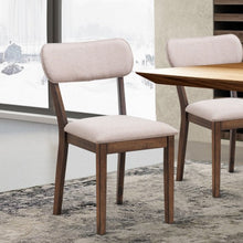 Load image into Gallery viewer, Set of 2 Armless Fabric Upholstered Dining Side Chairs
