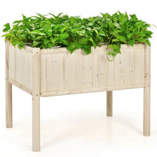 Load image into Gallery viewer, Elevated Wood Planter Box with Fir and Pine Wood Frame