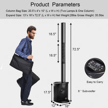 Load image into Gallery viewer, 450 Watts Powered PA System Array Speaker Set