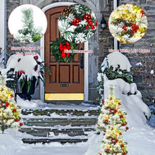 Load image into Gallery viewer, Set of 2 Outdoor 24in Battery Powered Pre-lit Pathway Flocked Christmas Trees