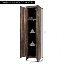 Load image into Gallery viewer, Linen Tower Bathroom Storage Cabinet Tall Slim Side Organizer with Shelf-Walnut