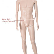 Load image into Gallery viewer, Male Mannequin Plastic Realistic Display Head with Base