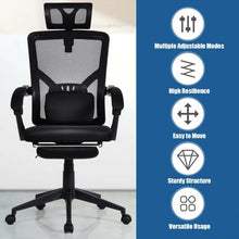 Load image into Gallery viewer, High Back Office Recliner Chair with Adjustable Headrest and Footrest