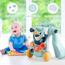 Load image into Gallery viewer, 2-in-1 Baby Walker with Activity Center -Blue