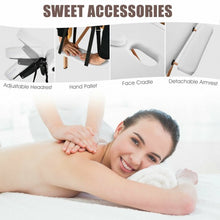 Load image into Gallery viewer, 3 Fold 84" L Portable Adjustable Massage Table with Carry Case