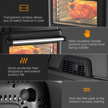 Load image into Gallery viewer, 19 QT Multi-functional Air Fryer Oven 1800W Dehydrator Rotisserie-Black