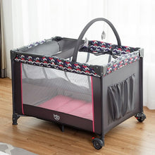 Load image into Gallery viewer, Folding Travel Baby Crib Playpen with Baby Toys