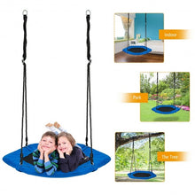 Load image into Gallery viewer, 37� Hexagon Tree Kids Swing with Adjustable Hanging Rope-Blue