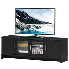 Load image into Gallery viewer, 70" Media Entertainment TV Stand with Storage Cabinet-Black