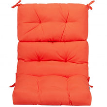 Load image into Gallery viewer, 22" x 44" Tufted Outdoor Patio Chair Seating Pad-Orange