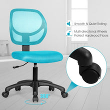 Load image into Gallery viewer, Low-back Computer Task Office Desk Chair with Swivel Casters-Green