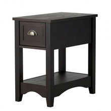 Load image into Gallery viewer, Contemporary Chair Side End Table Compact Table with Drawer Nightstand-Coffee