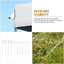 Load image into Gallery viewer, 10' x 10' Portable Pop Up Canopy Event Party Tent Adjustable w/ Roller Bag-White