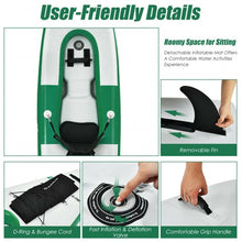 Load image into Gallery viewer, Inflatable Kayak Includes Aluminum Paddle with Hand Pump for 1 Person-Green