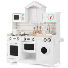 Load image into Gallery viewer, Wooden Kids Kitchen with Washing Machine
