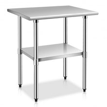 Load image into Gallery viewer, 24" x 30" Stainless Steel Commercial Kitchen Work Prep Table