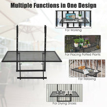 Load image into Gallery viewer, Railing Folding Table with 5-Level Adjustable Heights
