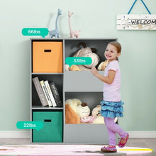 Load image into Gallery viewer, Kids Toy Storage Cabinet Shelf Organizer -Gray