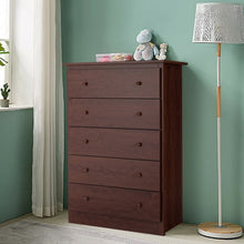 Load image into Gallery viewer, 5-Drawer Dresser with Smooth Slide Rail