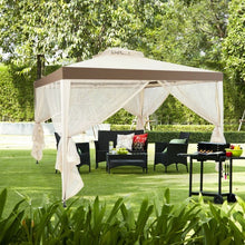 Load image into Gallery viewer, Canopy Gazebo Tent Shelter Garden Lawn Patio with Mosquito Netting-Beige