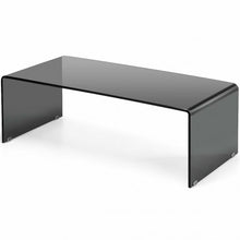 Load image into Gallery viewer, 42.0" x 19.7" Tempered Glass Coffee Table - Gray