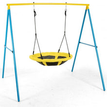 Load image into Gallery viewer, Swing Set w/40"� Saucer Tree Swing & Heavy Duty A-Frame Metal Swing Stand Combo