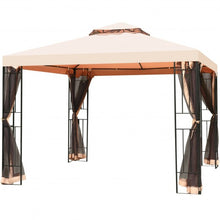 Load image into Gallery viewer, 10 x 10 ft 2 Tier Vented Metal Gazebo Canopy with Mosquito Netting