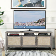 Load image into Gallery viewer, Storage TV Stand Entertainment Media Center for TV's up to 65"-Gray