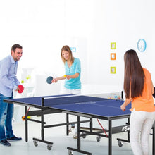 Load image into Gallery viewer, 9' x 5' Foldable Table Tennis Table with Quick Clamp Net and Post Set