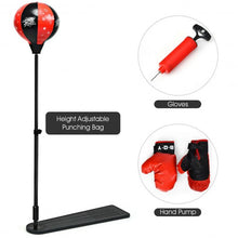 Load image into Gallery viewer, Kids Punching Bag with Adjustable Stand and Boxing Gloves
