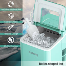 Load image into Gallery viewer, Portable Countertop Ice Maker Machine with Scoop-Green