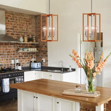 Load image into Gallery viewer, 3-Lights Modern Pendant Lamp with Iron Square Lamp Shade
