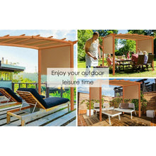 Load image into Gallery viewer, 6.7' x 17' Pergola Structure Universal Replacement Canopy Cover