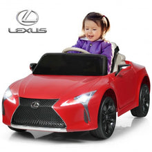 Load image into Gallery viewer, Kids Ride Lexus LC500 Licensed Remote Control Electric Vehicle-Red