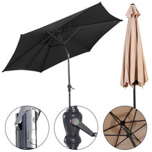Load image into Gallery viewer, 10FT Patio Umbrella 6 Ribs Market Steel Tilt W/ Crank Outdoor Garden without Weight Base-beige