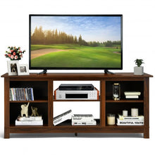 Load image into Gallery viewer, 2-Tier 58" TV Stand Entertainment Media Console Center-Walnut
