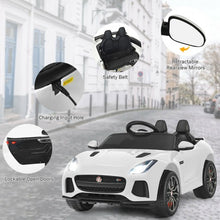 Load image into Gallery viewer, 12V Jaguar F-Type SVR Licensed Kids Ride On Car-White