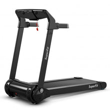 Load image into Gallery viewer, 3HP Folding Electric Treadmill Running Machine with Bluetooth Speaker-Silver