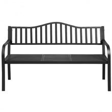 Load image into Gallery viewer, Patio Garden Bench Steel Frame with Adjustable Center Table