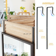 Load image into Gallery viewer, Full Length Metal Door Mirror with Adjustable Hook-Coffee