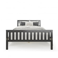 Load image into Gallery viewer, Full Size Wood Platform Bed with Headboard