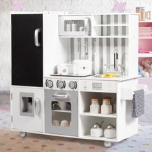 Load image into Gallery viewer, White Kids Kitchen Playset Cooking Toys