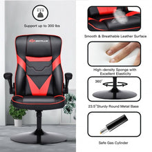Load image into Gallery viewer, Rocking Gaming Chair Height Adjustable Swivel Racing Style Rocker -Red