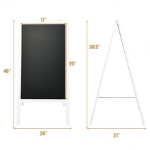 Load image into Gallery viewer, A-Frame Chalkboard Sign with Eraser & Chalk-White