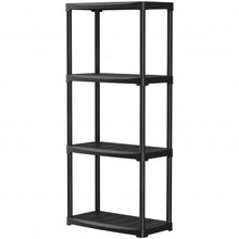 Load image into Gallery viewer, 24'' x 12'' x 52.5'' 4-tier Storage Shelf Rack for Garage Kitchen