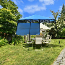 Load image into Gallery viewer, 7 x 7 FT Sland Adjustable Portable Canopy Tent w/ Backpack-Blue