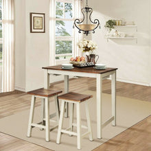 Load image into Gallery viewer, 3-Piece Bar Table Set Counter Pub Table