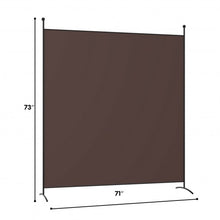 Load image into Gallery viewer, Single Panel Room Divider Privacy Partition Screen for Office Home-Coffee