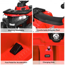 Load image into Gallery viewer, 6V Battery Powered Kids Electric Ride on ATV-Red