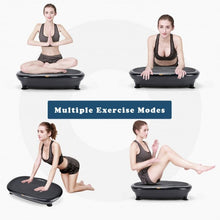 Load image into Gallery viewer, Mini Vibration Body Fitness Platform with Loop Bands-Black